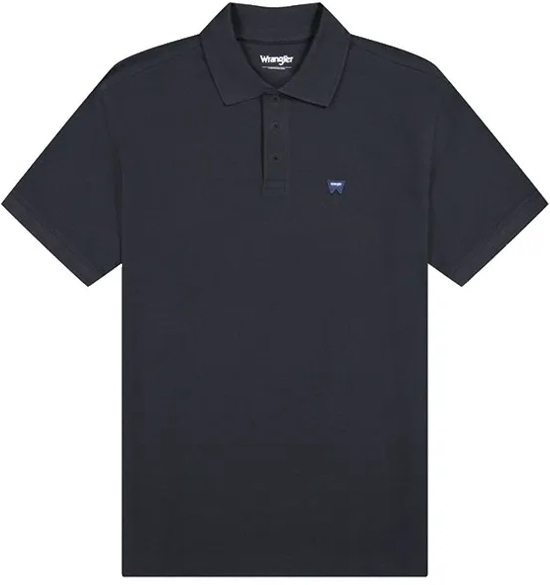 Wrangler 112378426 Regular Fit Korte Mouw Poloshirt S Man Zwart
