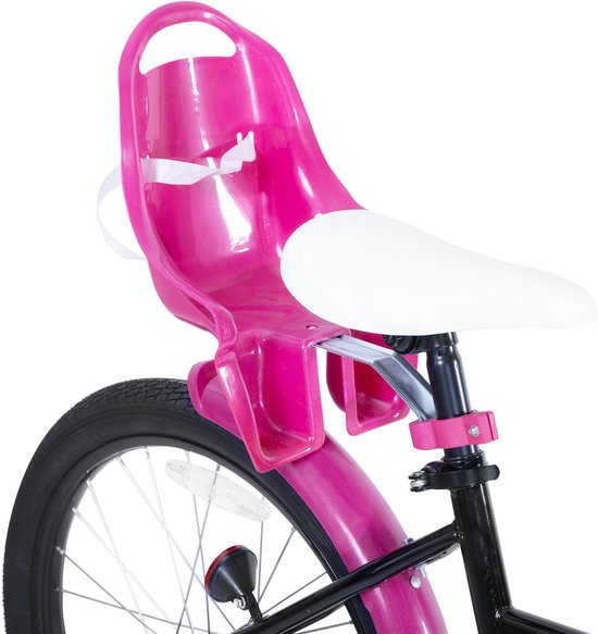 Joystar Zinnia Kinderfiets - 20 Inch - Met Mandje & Slingers - Zijwieltjes - Bel - Terugtraprem - Zwart van JOYSTAR — afbeelding 3