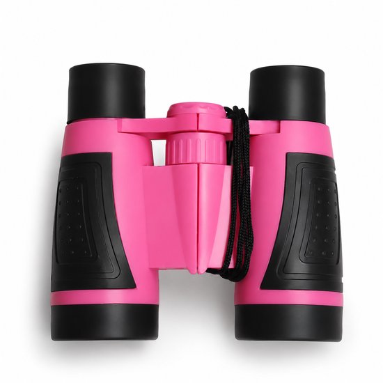 Kinder Verrekijker - 4x30 Vergroting - Lichtgewicht - Roze