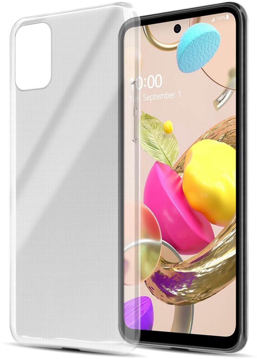 Cadorabo Hoesje geschikt voor LG K42 in VOLLEDIG TRANSPARANT - Beschermhoes gemaakt van flexibel TPU Silicone Case Cover