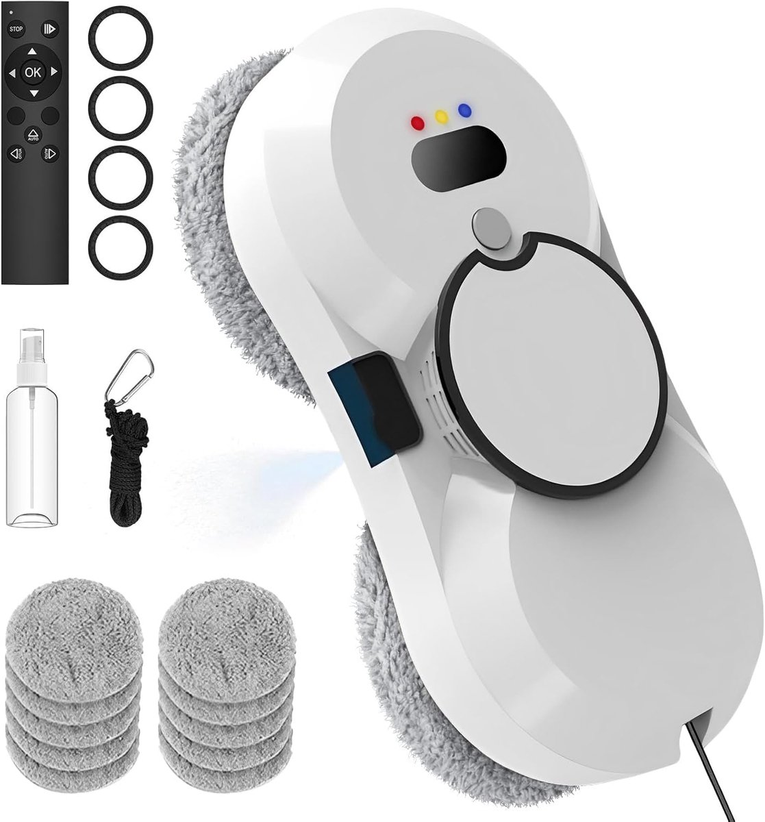Raamrobot - Robot Glazenwasser - Ramenwasser - Automatische Sproei - 5600Pa Zuignap - Intelligente Planning - Valbeveiliging - Voor Hoge Ramen & Gladde Oppervlakken