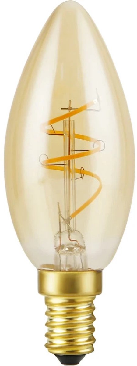 SPL E14 LED Kaarslamp | 2.9W Goud 2200K 220V/240V 922 | 360° Dimbaar