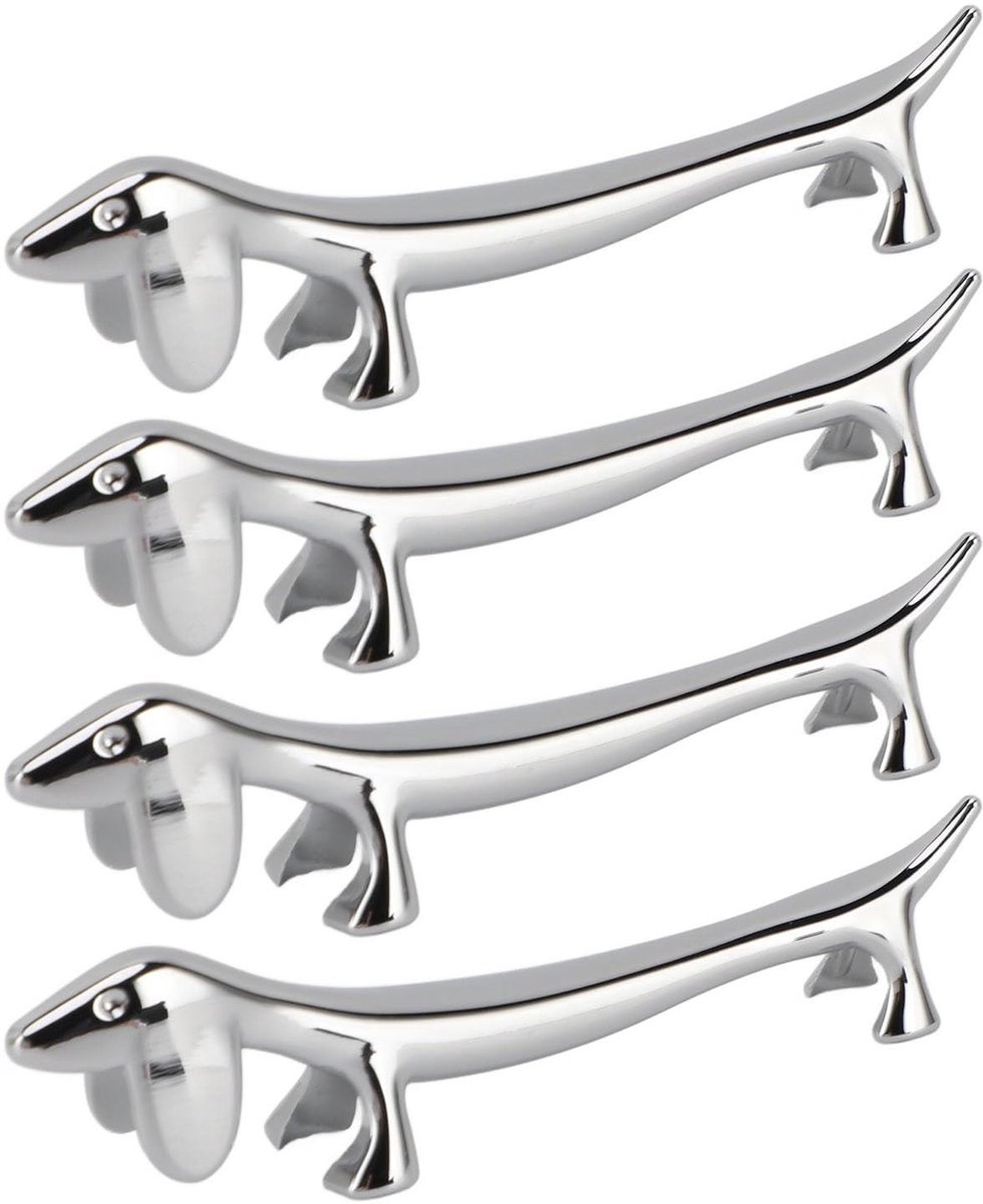 Dailygoods- Eetstokjesstandaard - Gepolijst Zilveren Bestekbak - Hygiënisch - Modern Ontwerp - Draagbaar - Makkelijk Schoon te Maken - Bestekhouder