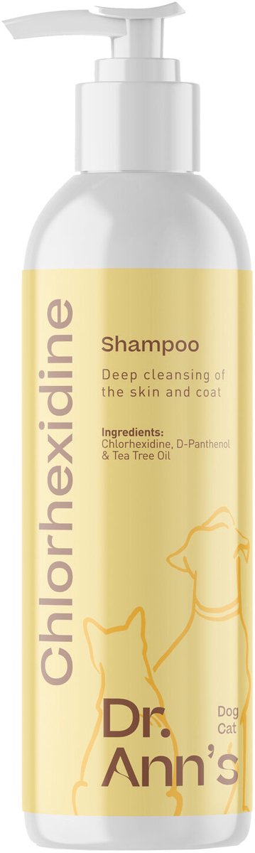 Dr. Ann's Shampoo voor Hond en Kat - 2 x 250 ml - Verzorgend en Diep Reinigend - Hydraterend - Voor Volwassen Honden en Katten - Ontwikkeld door Dierenartsen