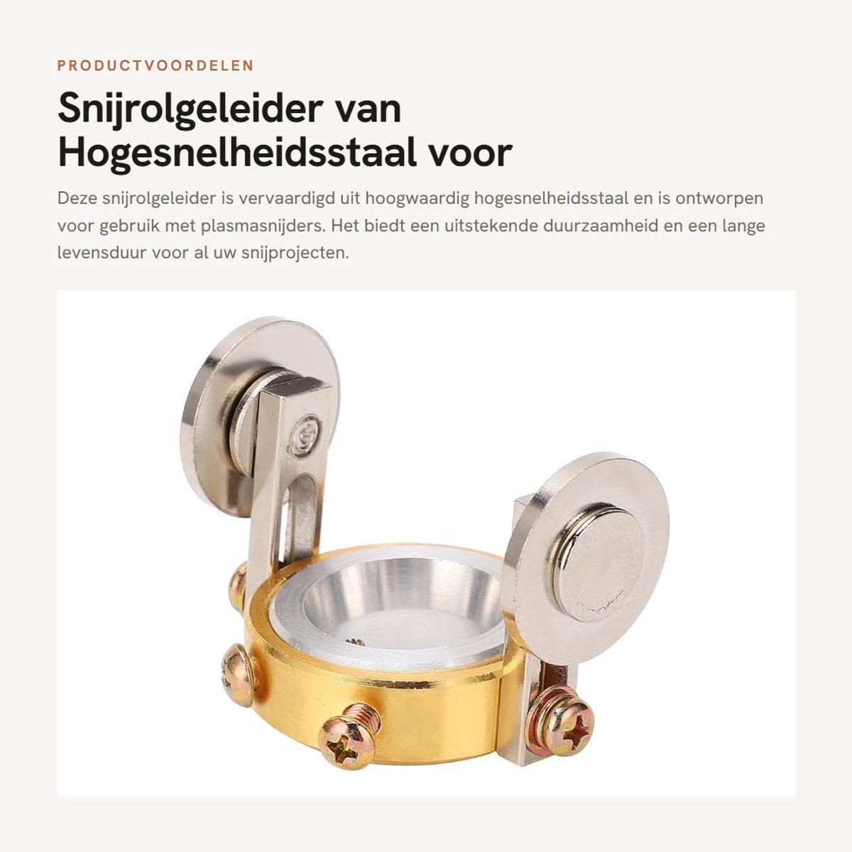 Dailygoods- Snijrolgeleider Hoogteverstelbaar 22-45 Mm - Gelede Wiel - Snelstaal - Corrosiebestendig - Perfecte Vervanging - Duurzaam - Snijwiel