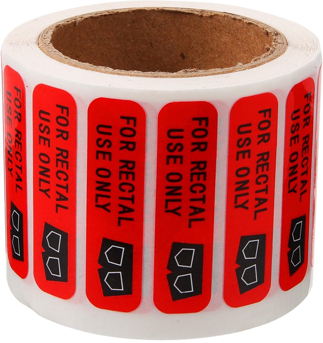Dailygoods- Sticker Fluorescerende Permanente Zelfklevende - Grappige Label - 500 Stickers per Rol - Voor Themafeesten - Geschikt voor Laptops/Rugzakken