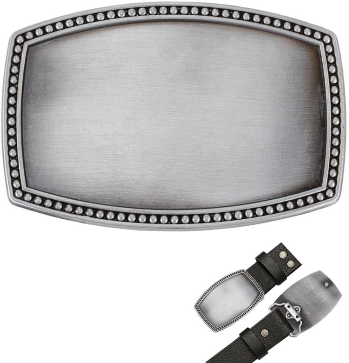 Dailygoods- Riemgesp Vintage - Western Gesp - Legering - Geschikt voor 4,4 cm Bandjes - Sterk en Slijtvast - Eenvoudige Rieminstelling - Riem
