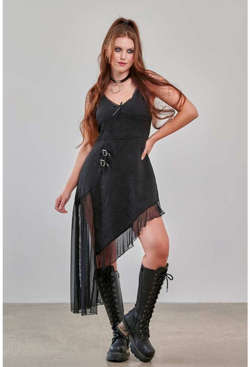 Banned - Twilight Enchantress Korte jurk - M - Zwart