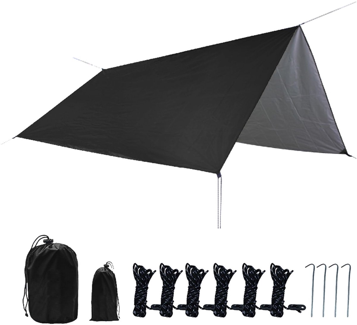 Dailygoods- Zonneschaduw Zeil 3x3 - Waterdicht - Winddicht - Schaduwdoek - UV-bescherming - Ideaal voor patio en zwembad