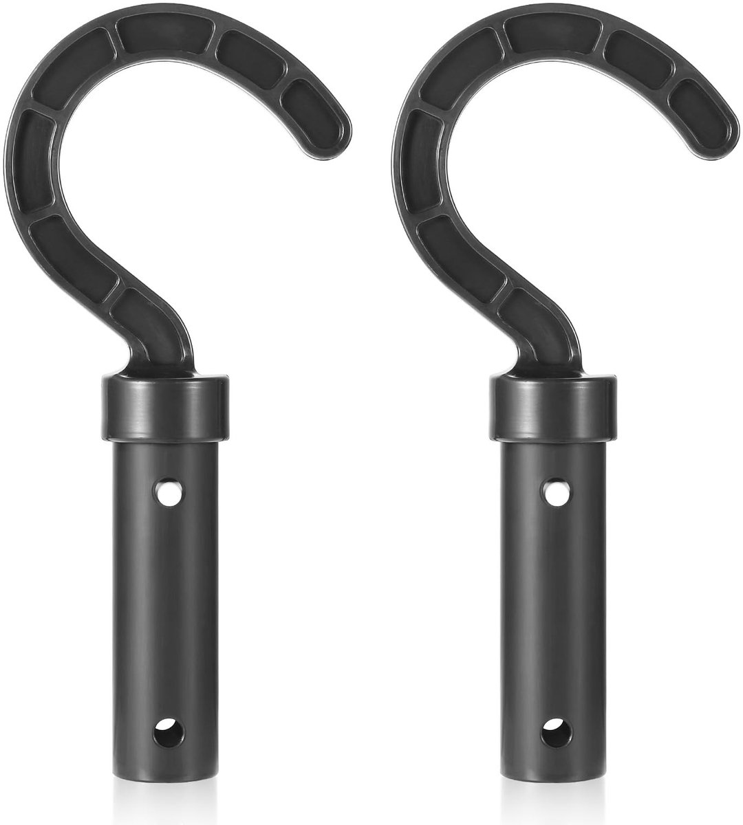 Dailygoods - Universele Haken - Robotstofzuiger Haken - Voor Zwembaden - Zwart - Bevestiging aan Telescopische Palen - Geschikt voor Draadloze en Onde...