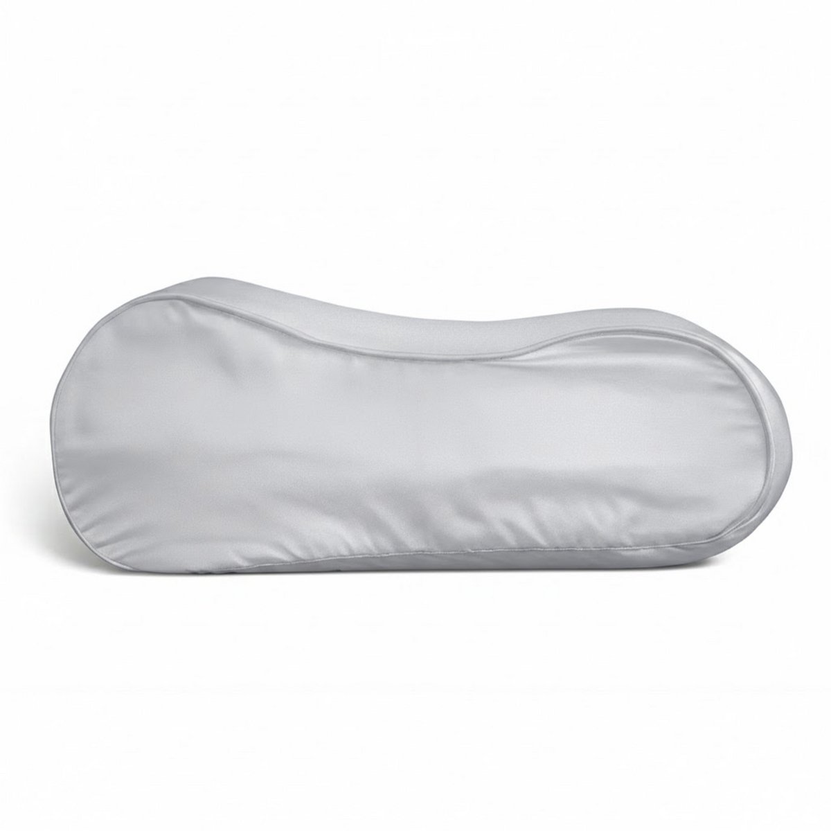 Zijden Kussensloop ergonomisch Midnight Silver - 22MM - Silk Heaven - 30x50cm