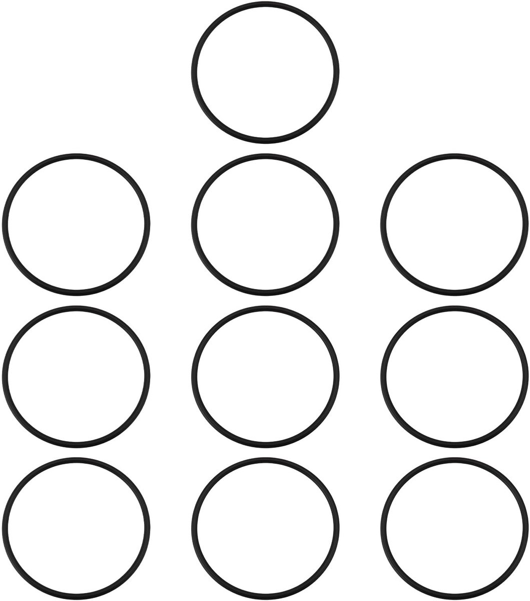 Dailygoods - 10x Zwarte Nitril Rubber O-Ring 120x5mm voor Afdichting en Reparatie