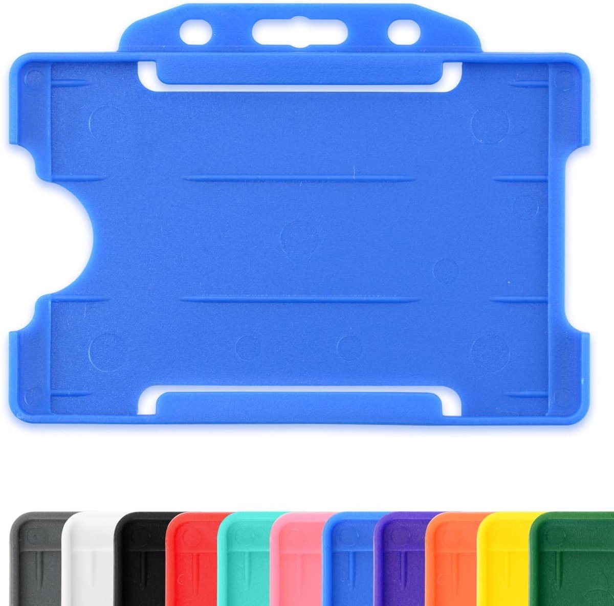 Dailygoods- Badgehouder Enkelzijdig - ID-kaarthouder Plastic - 86mm x 54mm - Verpakking van 100 - Bescherming Magneetstrip - Horizontaal