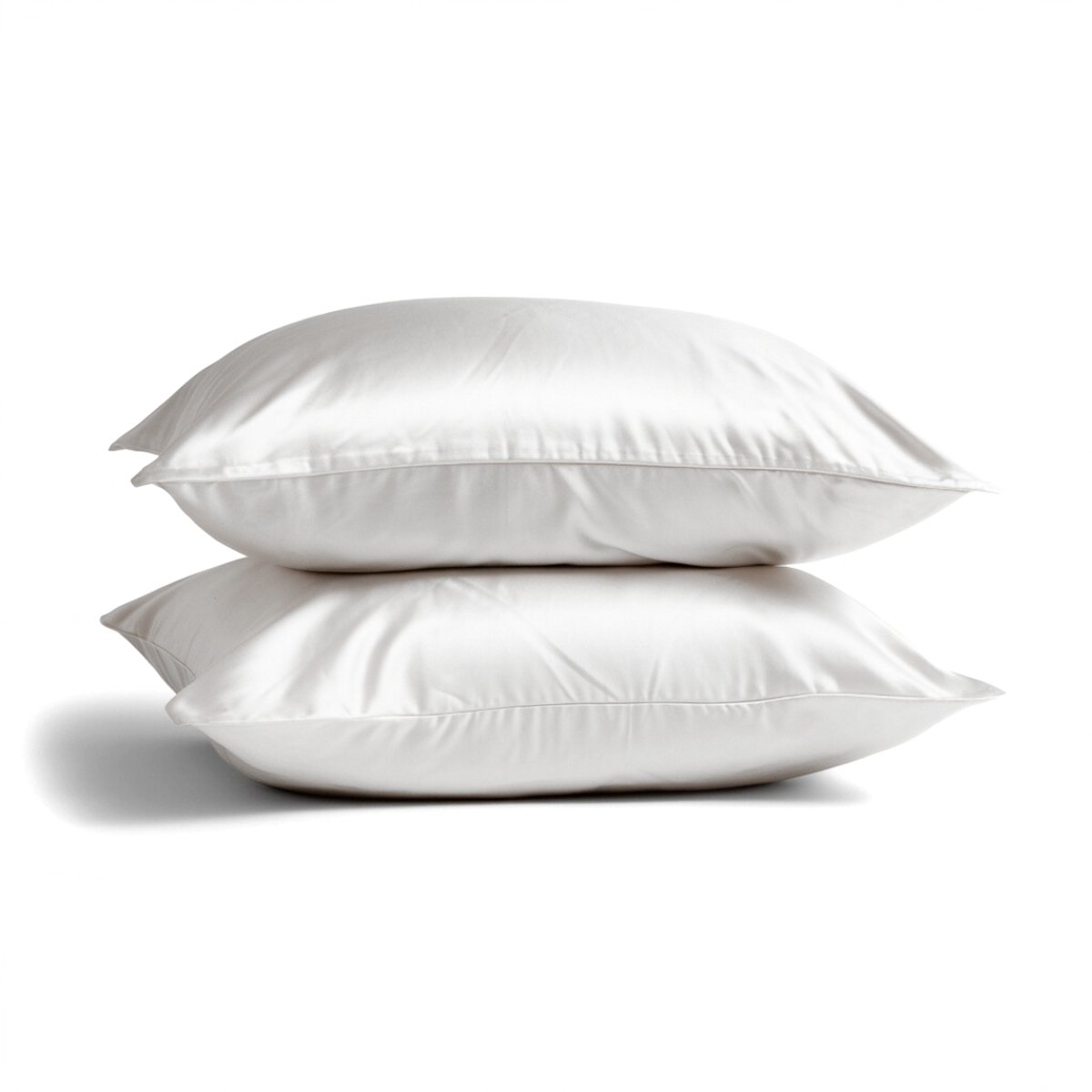 2x Zijden Kussensloop 60x70cm Wit Hotelsluiting 22 Momme - Kussensloop set - Luxe Silk Kussensloop 100% moerbei zijde - Zijde kussensloop - Silk Heaven - 60x70cm (standaard) / Hotelsluiting