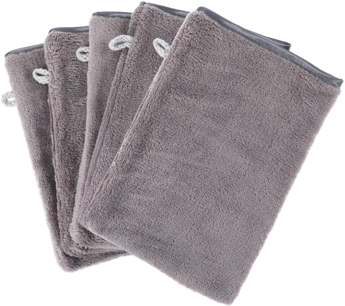 Dailygoods- Washandje 5 Stuks - Microvezel Gezichtshandschoenen - Waterabsorberend - Zacht - Herbruikbaar - 20x15 cm - Gezichtshandschoen