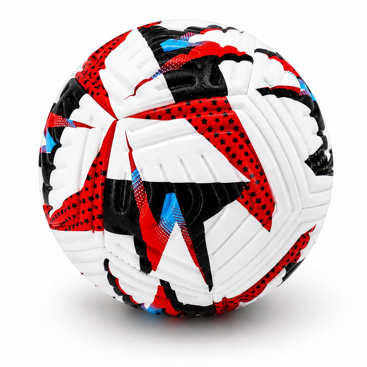 Suotu Voetbal - Maat 5 - Zachte TPU-hoes - Duurzame butyl binnenbal - Trainingsbal voor jongeren en volwassenen - Rood
