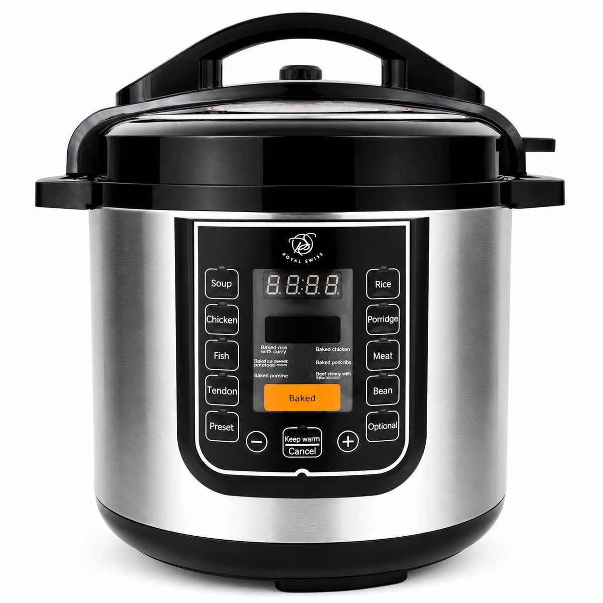 Bol.com Rijstkoker 6L – Digitale Multicooker – 1000W Rice Cooker – Slowcooker – Royal Swiss® aanbieding