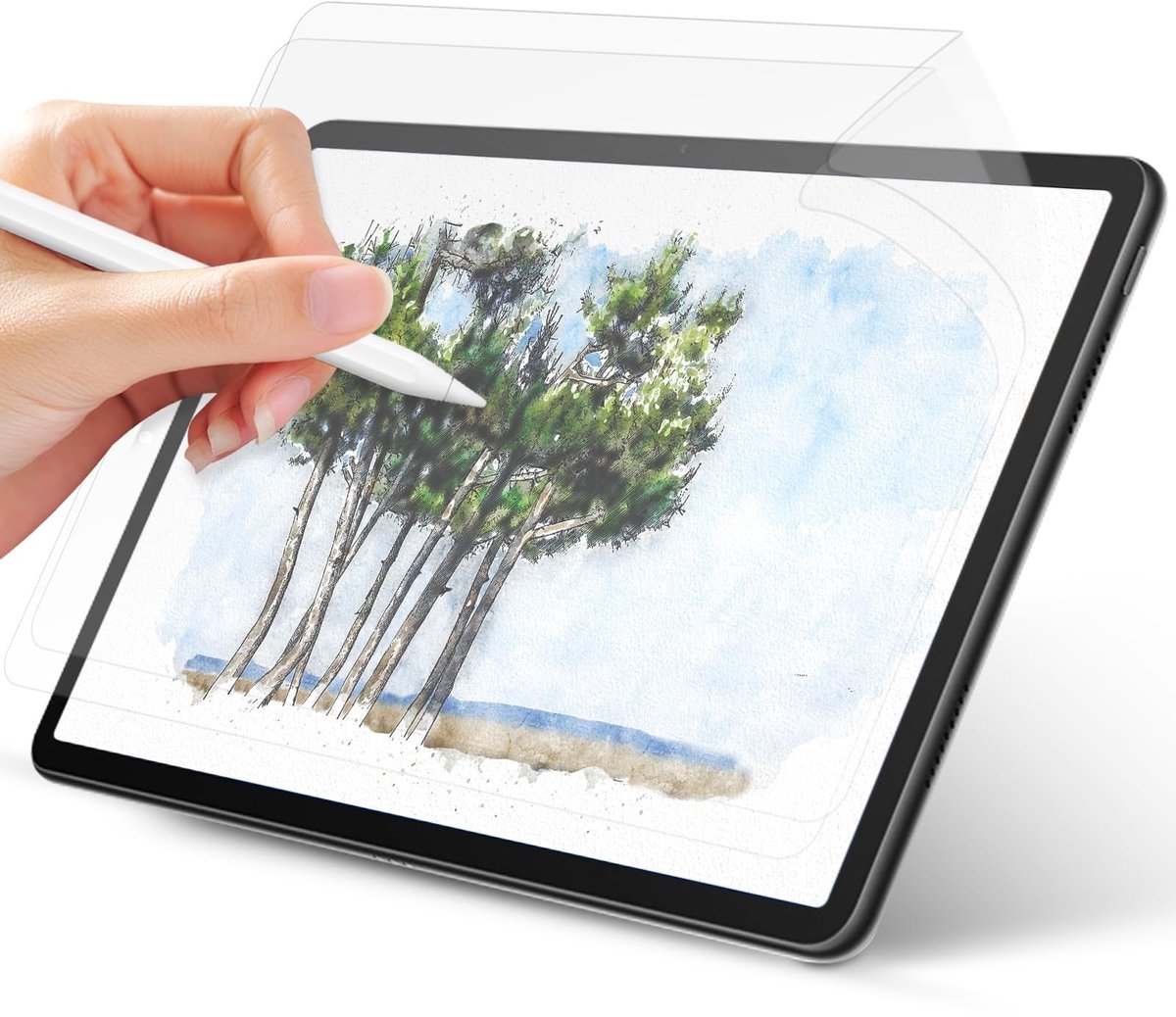 Dailygoods- Beschermfolie Papiergevoel - 2 Stuks - Matte Displayfolie - Antivingerafdruk - Geschikt voor iPad Pro 13 inch M4 (2024) - Authentiek Schrijfgevoel