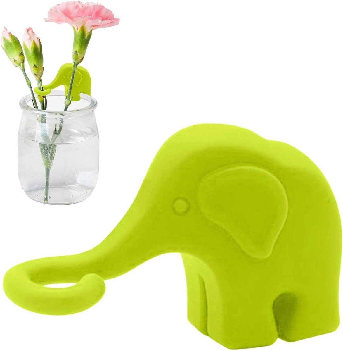 Stekstation Accessoires - Planten Stekken Houder - Planten Vermeerderen - Vrolijke Olifantvorm - 23 x 60 x 23 mm - Grasgroen