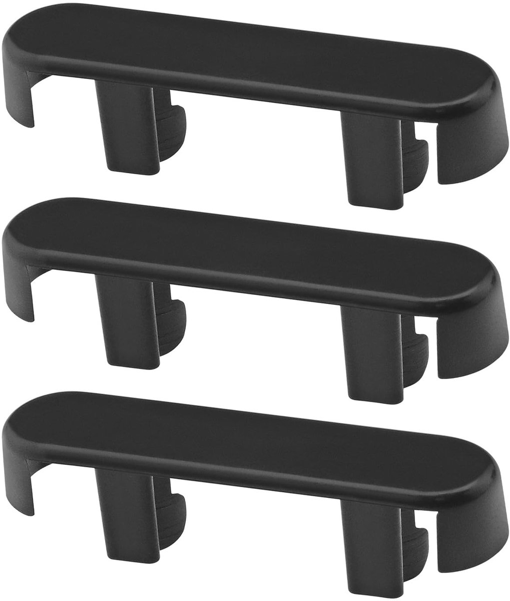 Dailygoods- Raam Drainage Cover 20 Stuks - Vervangingscaps - Kunststof - 39,5 x 10 x 6,5 mm - Zwart - Voor UPVC Ramen - Afvoerkap