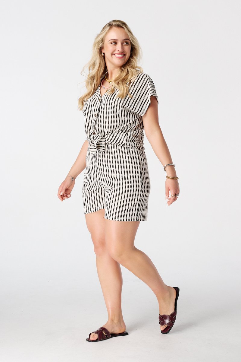 MS Mode Shorts Bouclé short met print