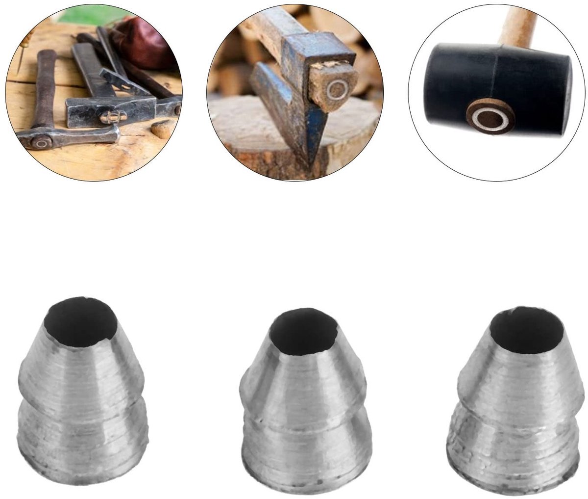 Dailygoods- Handgreepwiggen 20 Stuks - Stalen Wiggen - Vervangingswiggen voor Bijlen/Hamers - Duurzaam Materiaal - Betrouwbare Kwaliteit - Schokbestendig