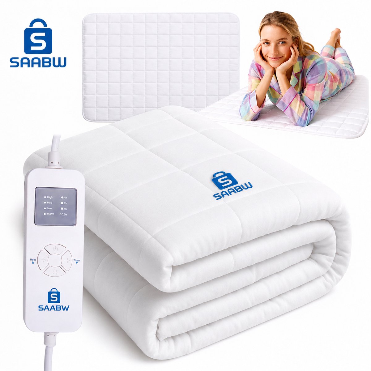 Elektrische Onderdeken - Heated Mattress Topper 190x80 cm - Elektrische - €34,99