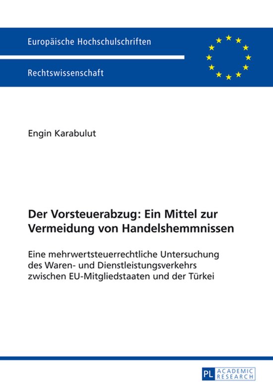 Europaeische Hochschulschriften Recht 5612 - Der Vorsteuerab ... - cover