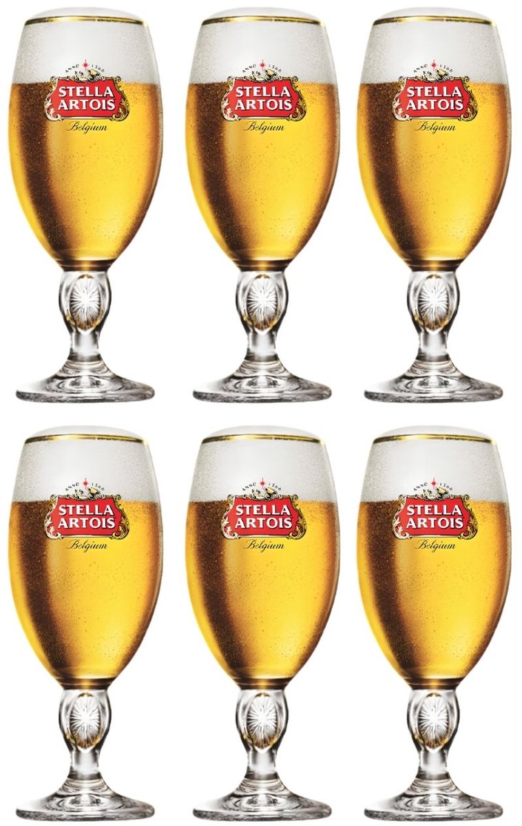 Stella Artois Bierglazen - Chalice - 500 ml - 6 stuks