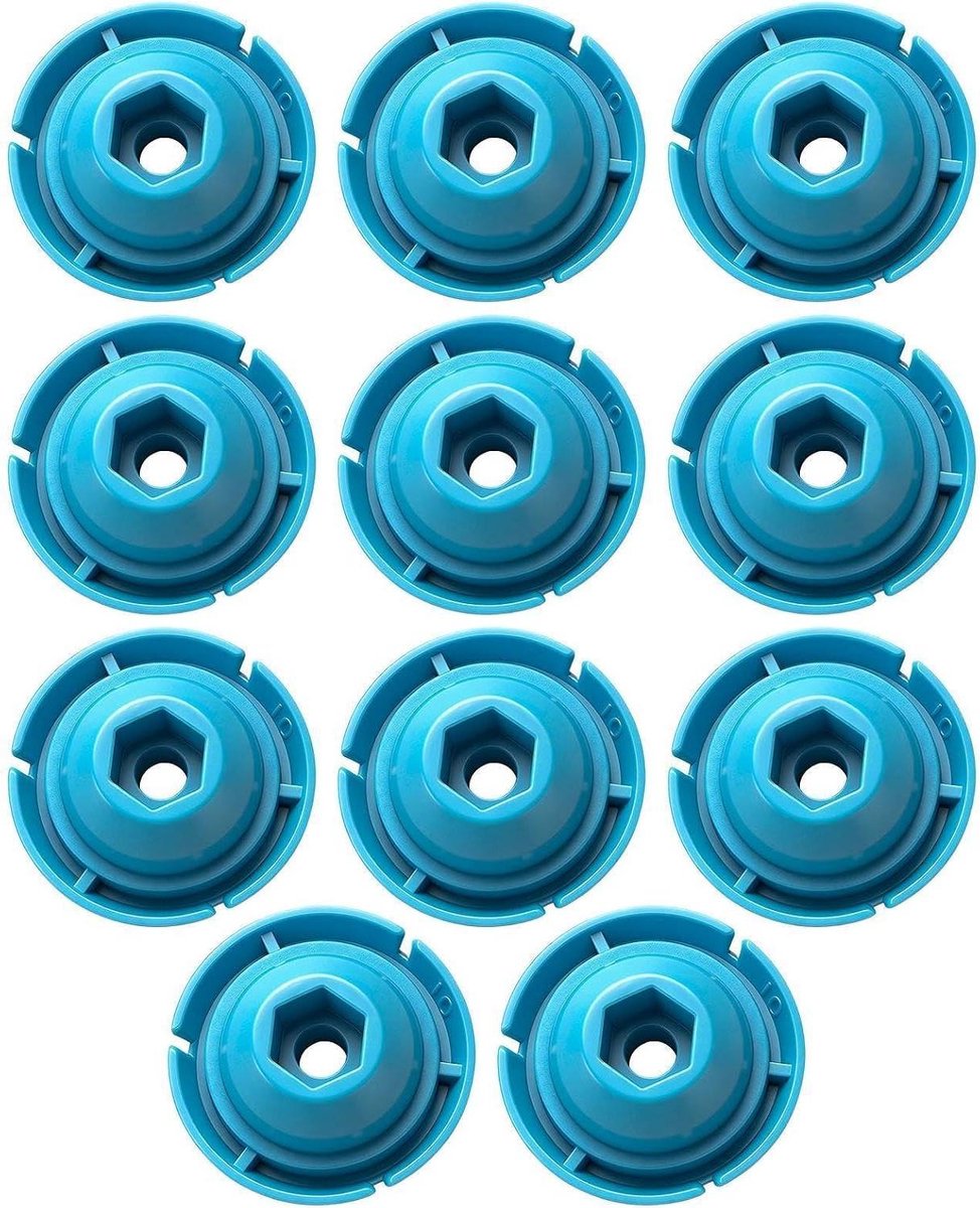 Vervangingsplunjerset Kitpistool - Reparatieonderdelen Afdichtmiddelen - Kit aanbrengen - Robuust ABS Materiaal - 10 stuks - Niet gespecificeerd