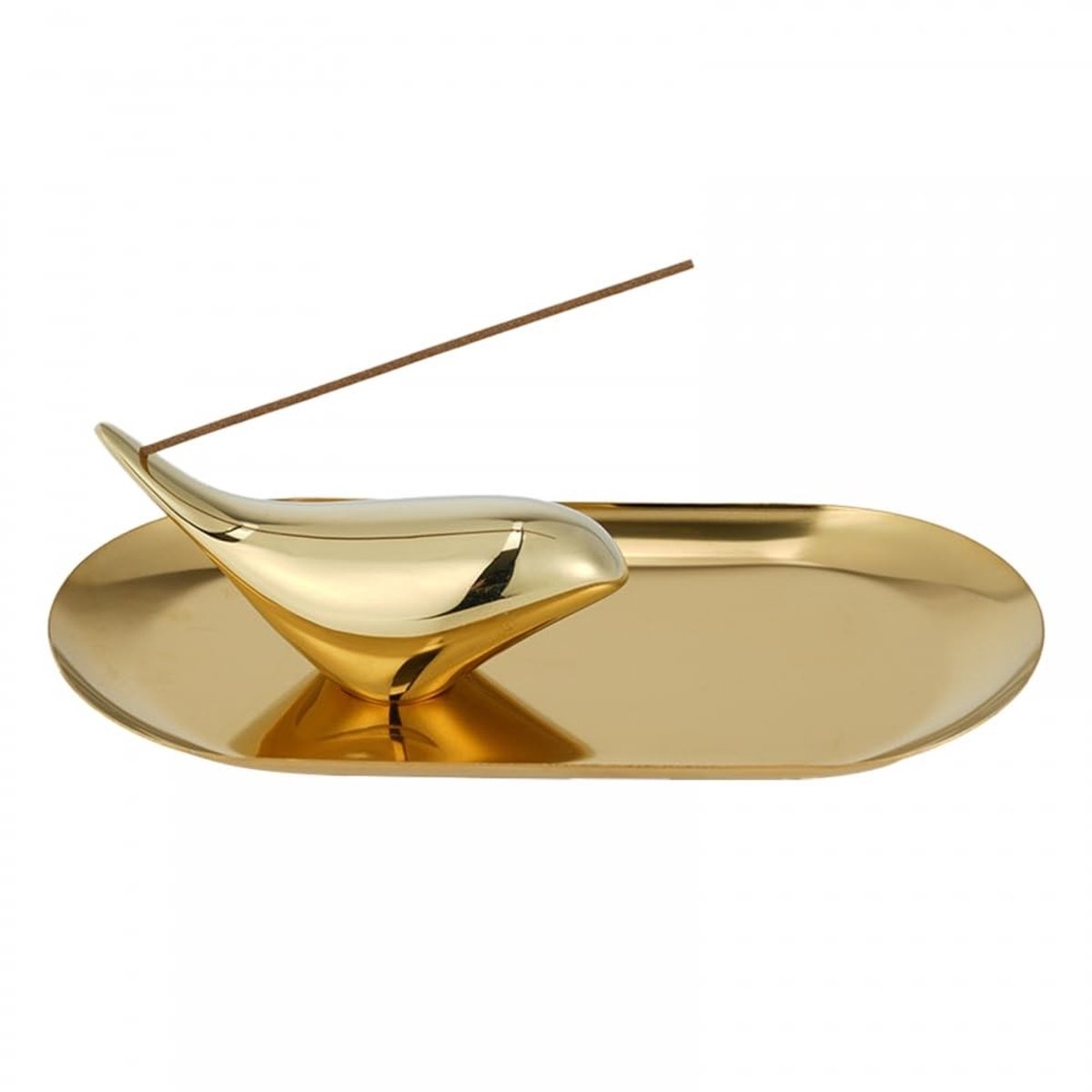 Dailygoods- Wierookhouder van messing - Wierookbrander - Decoratie - Yoga-accessoire - Stressverlichting - Uniek ontwerp