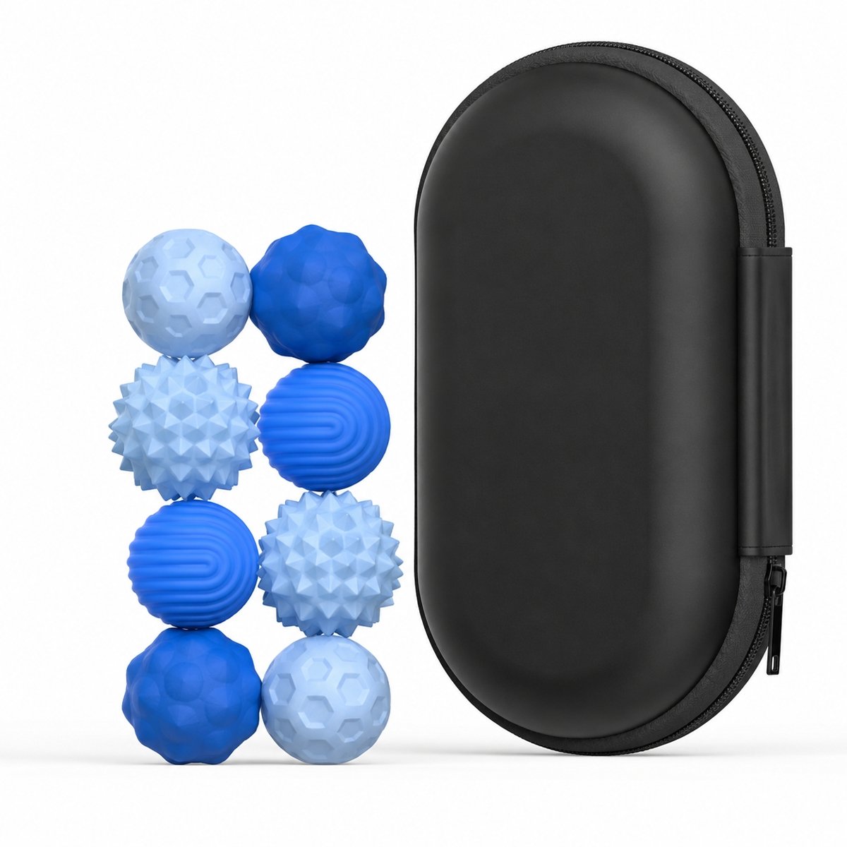 Magnetische fidgetballetjes– 8 sensorische balletjes - blauw