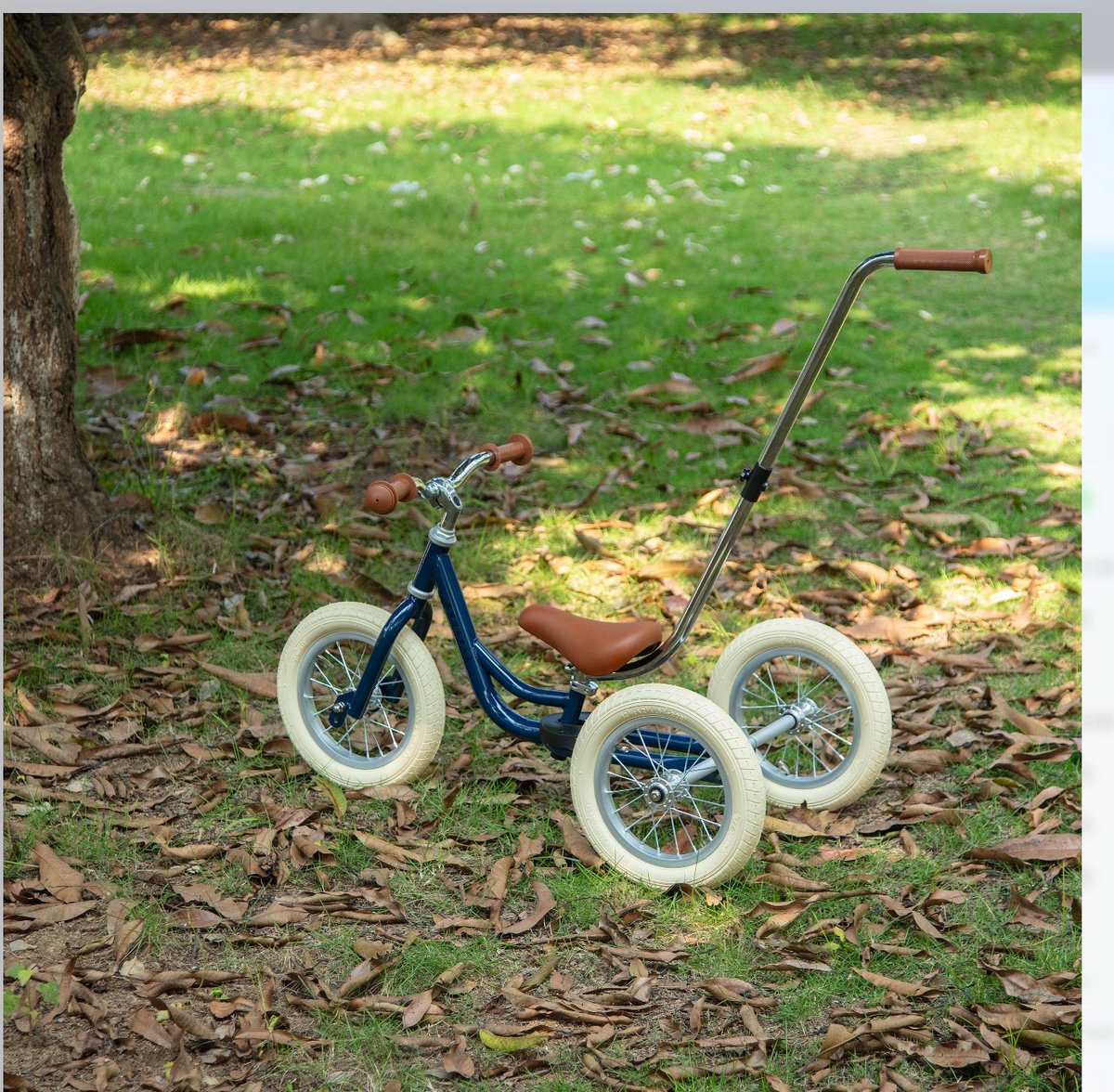 Køvapää Trike - 2 in 1 Loopfiets - 1.5 t/m 4 jaar - Met Naamsticker - 12 inch – Loopfiets - Blauw — afbeelding 5