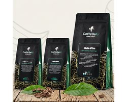 CAFFÈ BELLO Coffee Lovers Box – Proefpakket Koffiebonen 1,5 kg – Premium Blend – Koffie Cadeaupakket – Geschikt voor Volautomaat