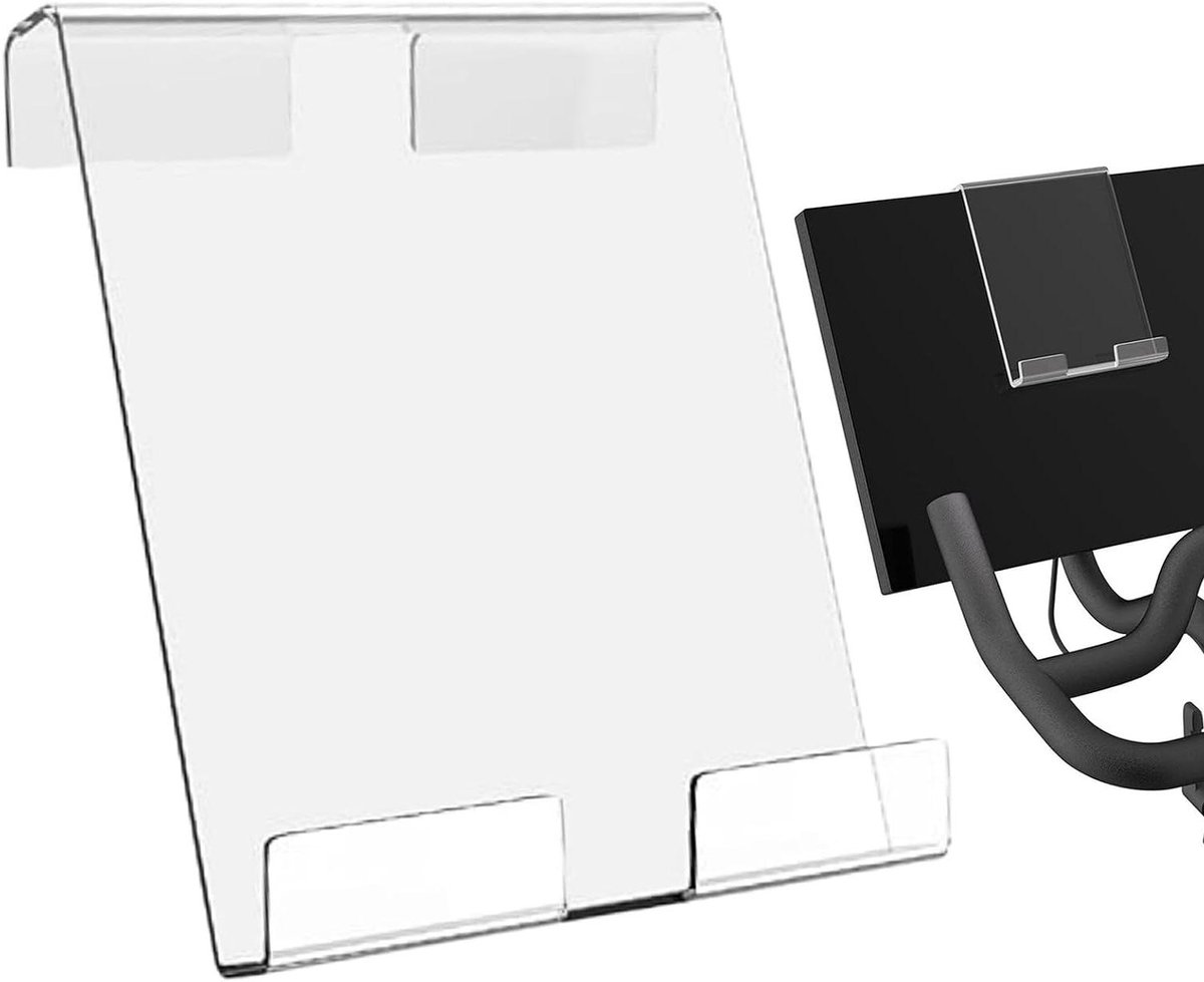 Loopband houder - Hometrainer accessoire - Trainingservaring verbeteren - Heldere acryl constructie - 18 x 16 cm - Transparant