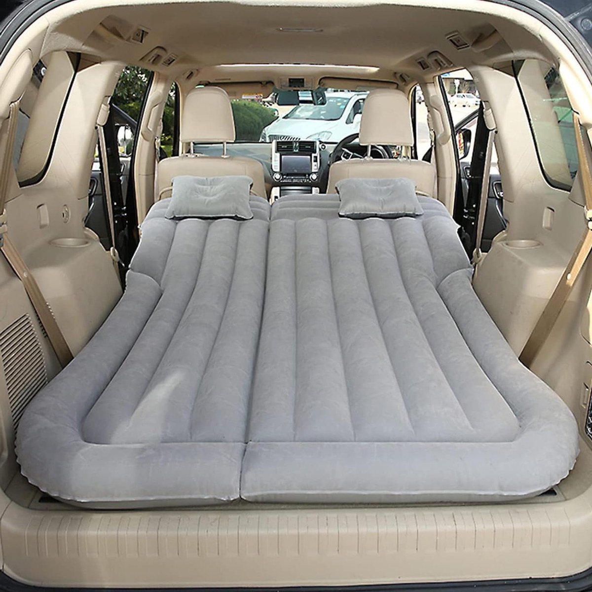 Luchtbed Auto - Opblaasbaar Matras - Kamperen en Reizen - Ergonomisch Ontwerp - Normaal - Grijs