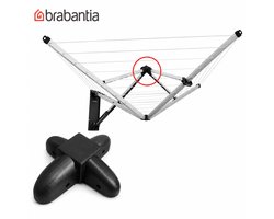 Brabantia Wallfix Scharnier Vervanging - Brabantia Wallfix Onderdeel - Kruiskoppeling Reparatie - Wanddroogrek Reserveonderdeel - Top Cross Joint Vervanging - Duurzame Reparatie Voor Brabantia Droogrek - Slijtvast Reserveonderdeel - Zwart
