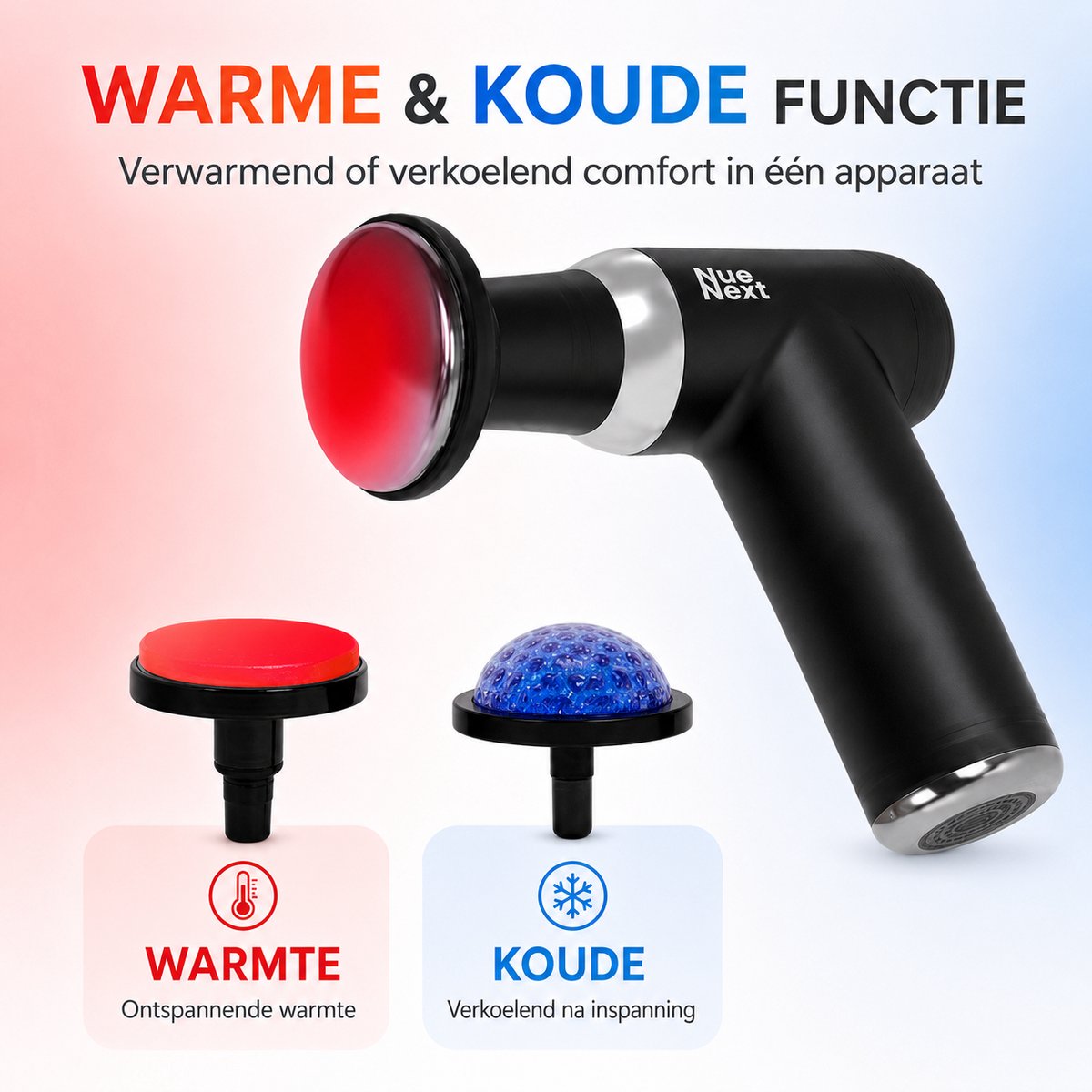 NueNext Massage Gun Professioneel met Verlengarm Draadloos - afbeelding 3