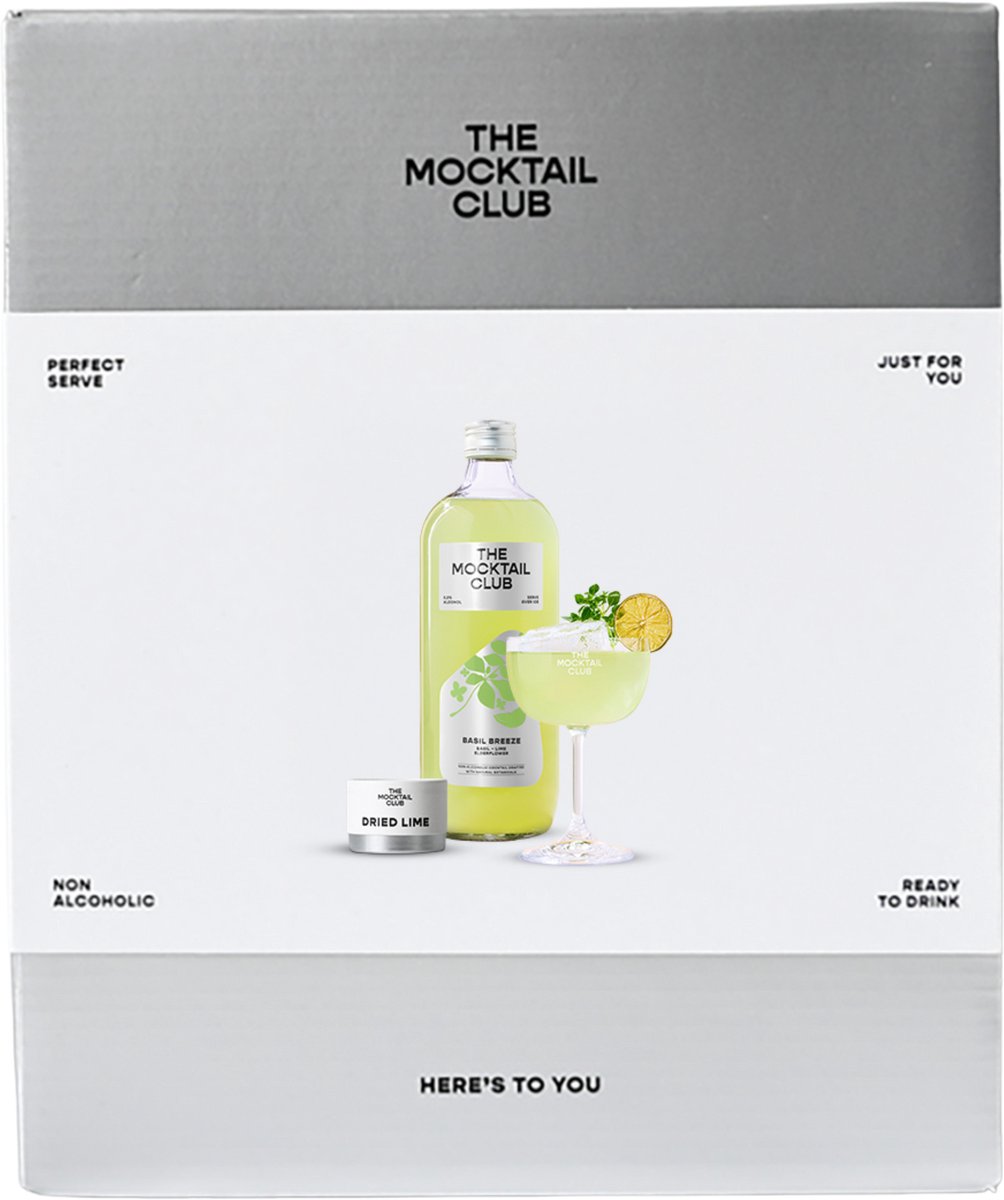 The Mocktail Club - Perfect Serve - giftset alcoholvrije cocktails - natuurlijk en laag in suiker - hoogwaardig aperitief