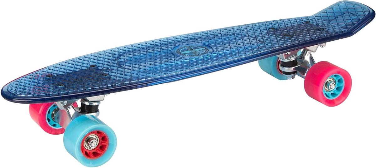 Plastic Skateboard Mini Cruiser Board Stad Verkennen Transparant PP Dek 57 x 15 cm