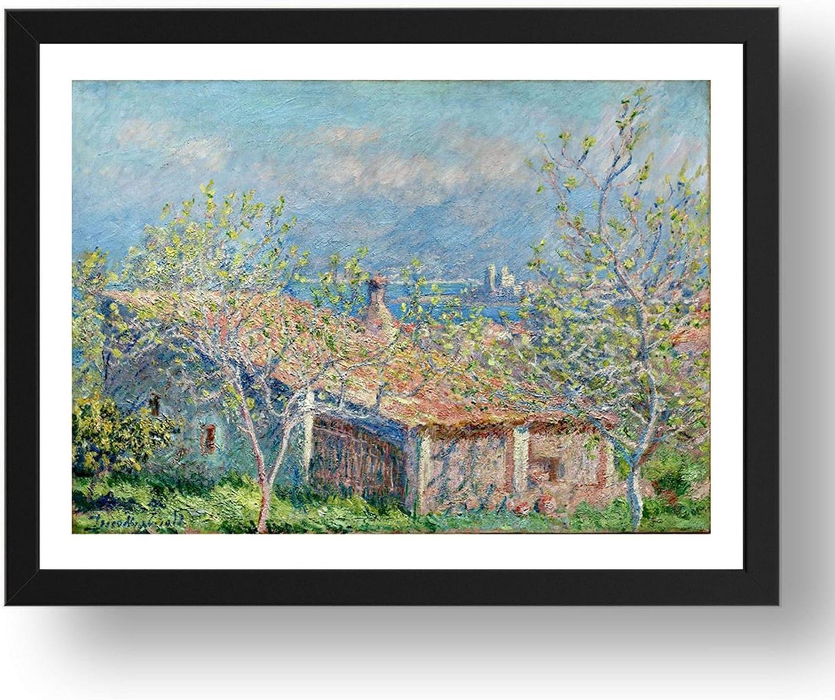 Vintage Tuinhuis Poster - Kunstprint Reproductie - Wanddecoratie Huis - Museumkwaliteit Papier - A3 17x13 inch - Wit