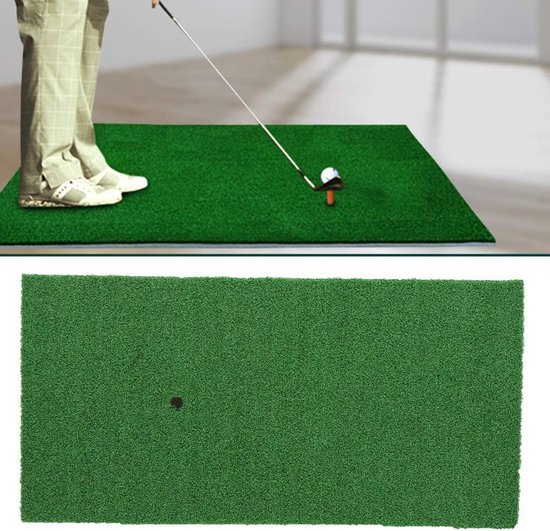 Golf Hitting Mat - Oefen Gras - Golf Vaardigheid Trainen - Draagbaar En Opvouwbaar - 61 x 31 cm - Groen van GOLF — afbeelding 2
