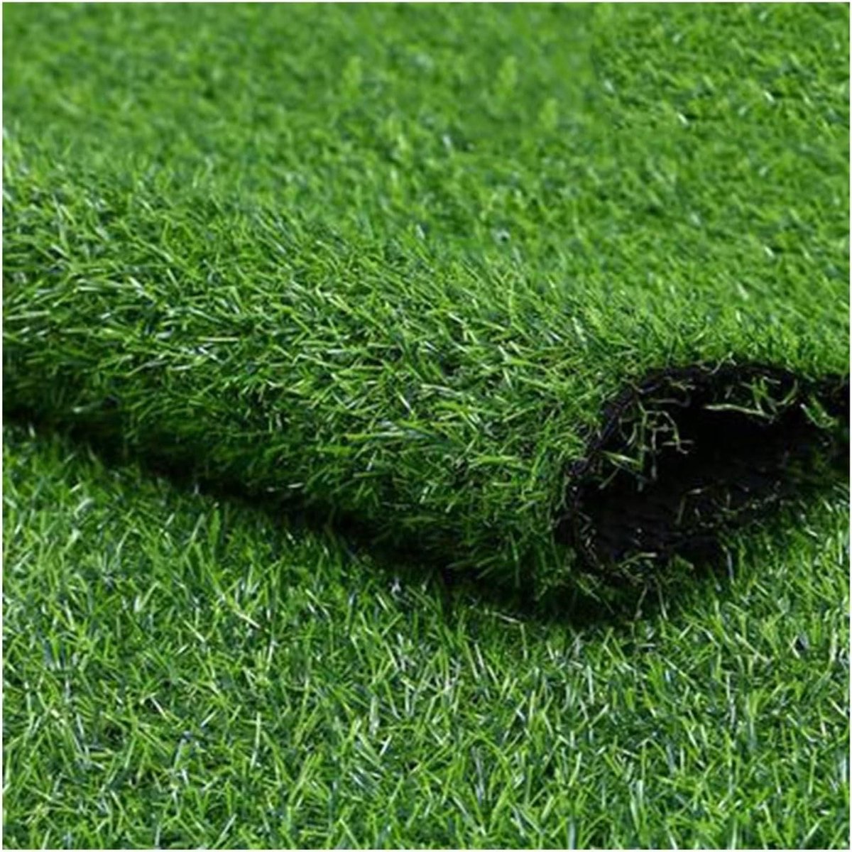 Synthetisch Gras - Kunstgras Mat - Buiten Decoratie - Onderhoudsvrij en Snijdbaar - 25 cm Hoog - Groen