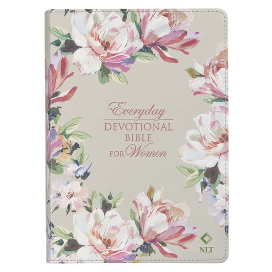 Devotional Bible NLT for Women (Faux Leather, Floral)