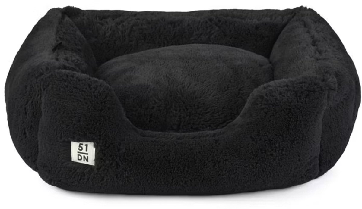 51 Degrees North hondenmand -soft bed - zwart - antislip - afneembare hoes - extra zacht - S- 50 x 40 x 20 cm - machine wasbaar