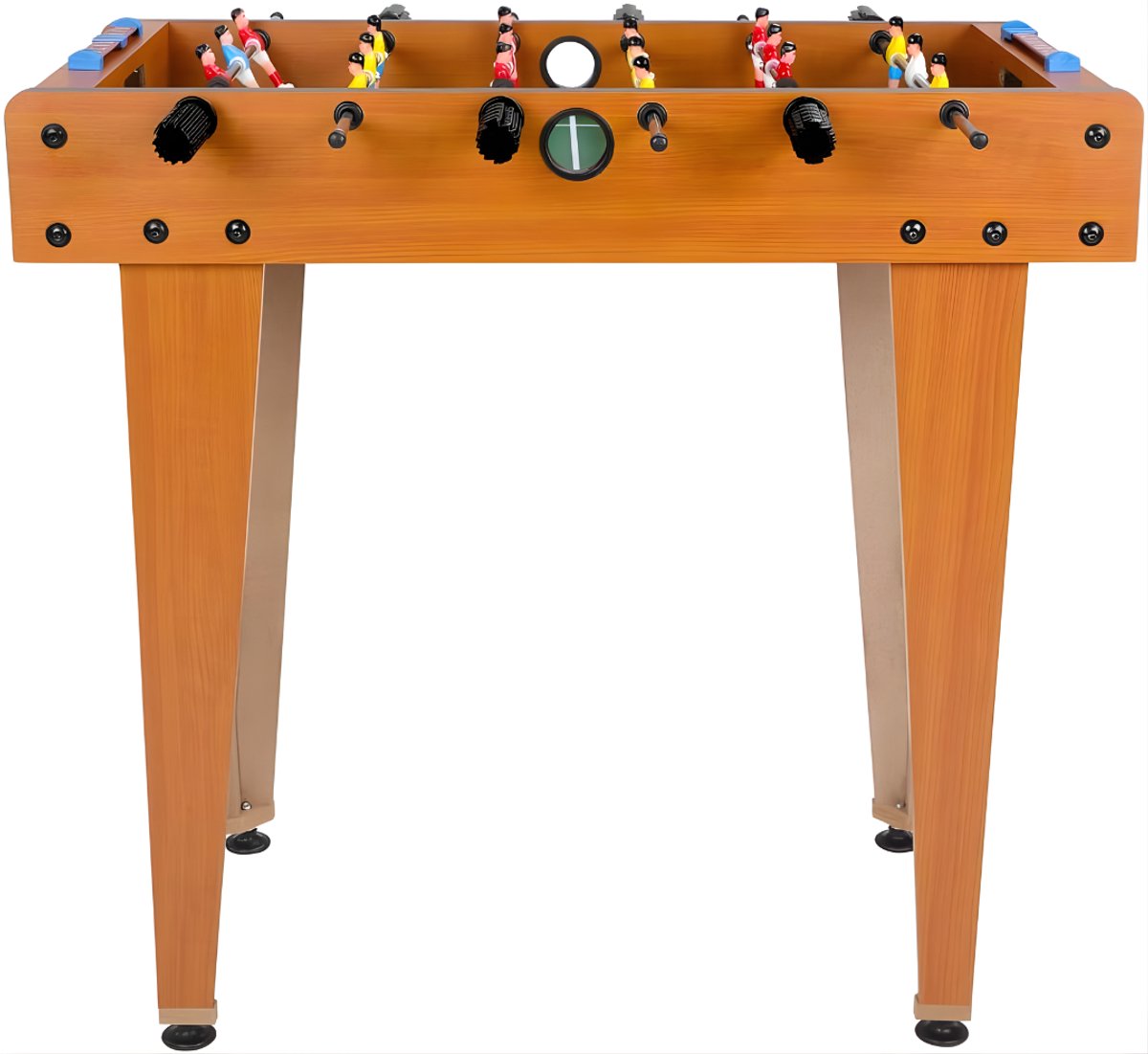 QIN® Voetbaltafel - Airhockey - Airhockeytafels - Voetbaltafel Kinderen - Bruin - 69cm x 37cm x 62cm