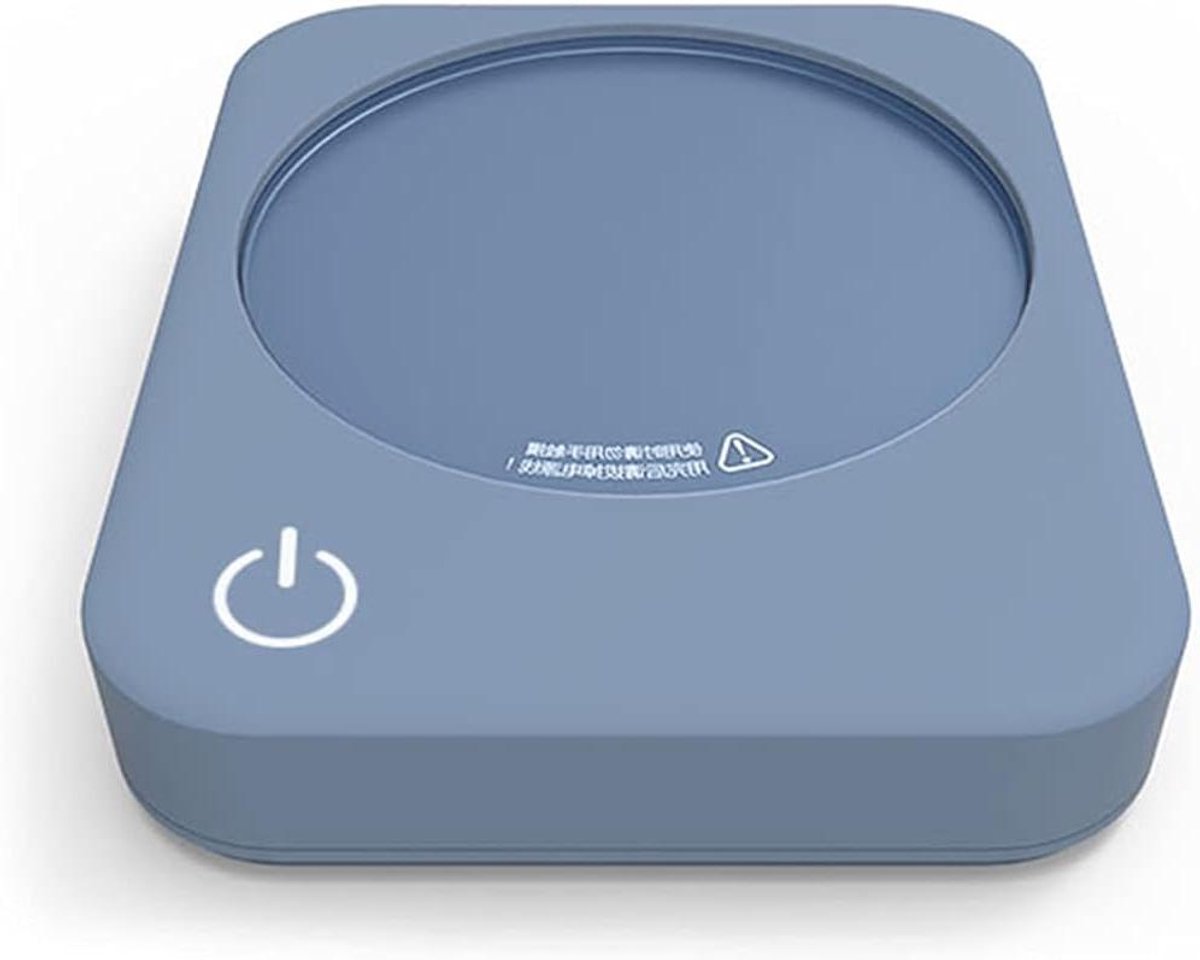 Slimme Mokwarmer - Kopjeswarmer - Drankjes Warm Houden - Automatische Uitschakeling - 4 Uur - Blauw