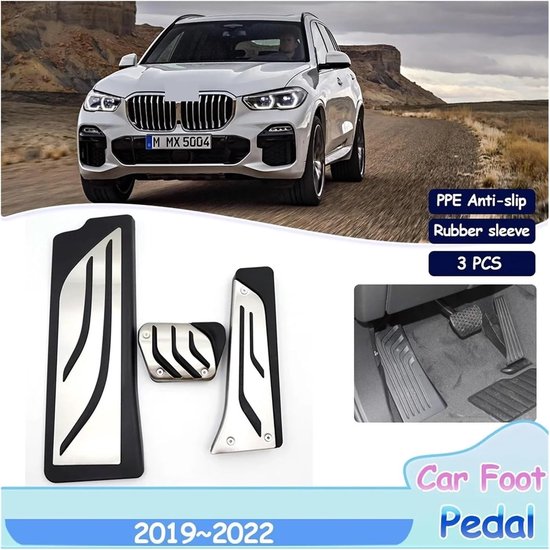 Auto Pedaal Covers - Gaspedaal Rempedaal - Verbeteren Rijervaring - Antislip Ontwerp - 2 Stuks - Zilver — afbeelding 5