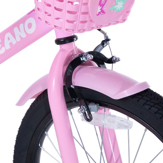 Joystar Zinnia Kinderfiets - 20 Inch - Met Mandje & Slingers - Zijwieltjes - Bel - Terugtraprem - Roze van JOYSTAR — afbeelding 2
