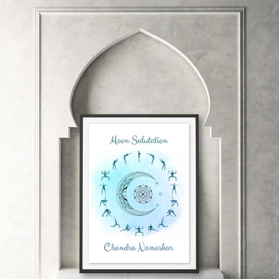 Canvas Schilderij Set - Wanddecoratie Prints - Yoga Studio Decor - Waterdichte UV-bestendige Inkt - 30cmx40cm 2 Stuks - Meerkleurig — afbeelding 2